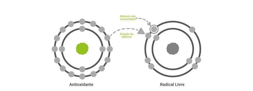 Figura 4 - O BetaTrace® trabalha para reduzir os radicais livres como parte do sistema antioxidante