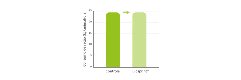 Fig. 2: el efecto de la levadura viva Biosprint®
